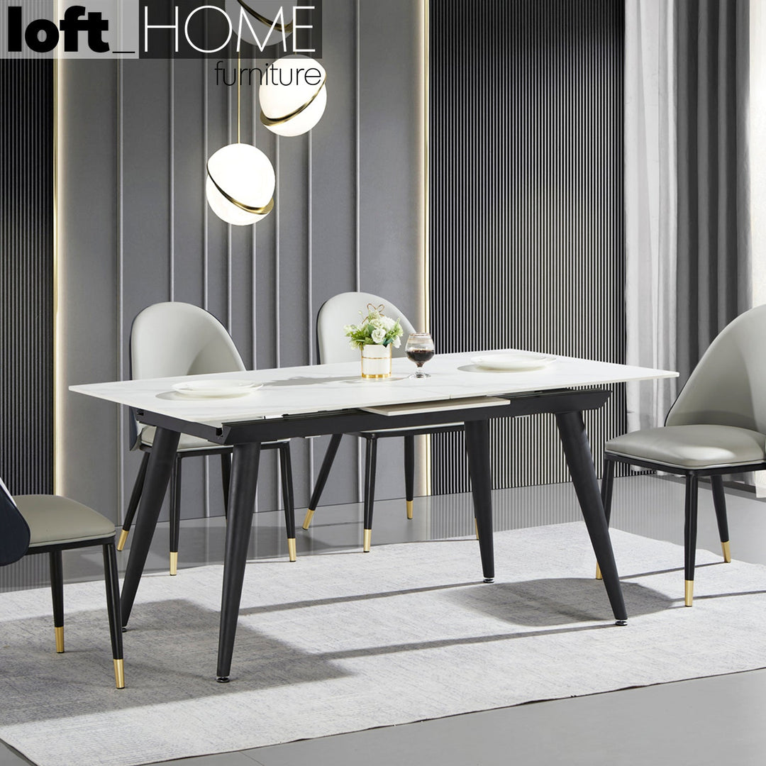 Modern Extendable Sintered Stone Dining Table NIEVE Primary Product