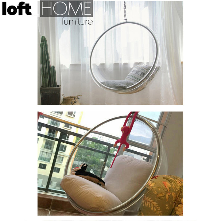Contemporary Plastic Hanging Chair 1 Seater Sofa BUBBLE Conceptual