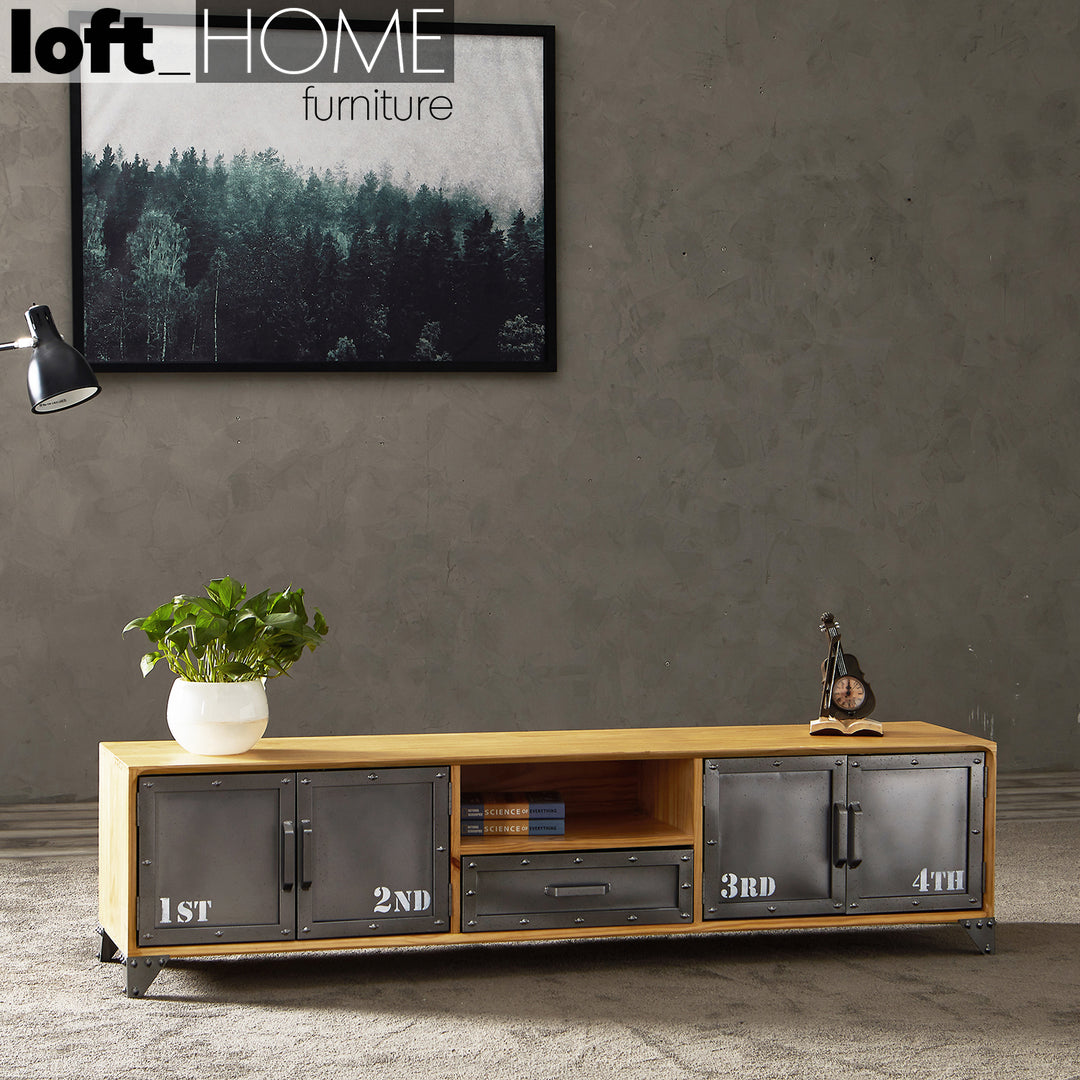 Industrial Wood TV Console LOFTSTEEL Color Swatch