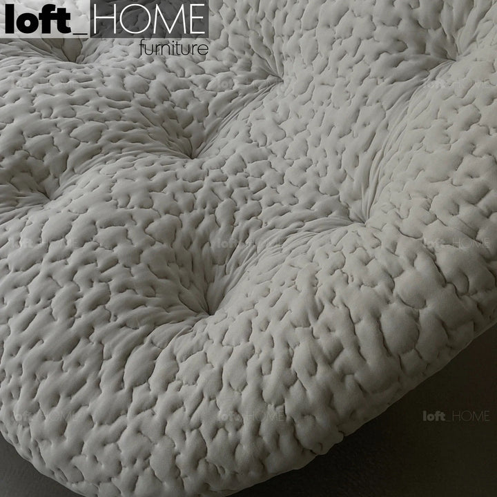 Contemporary Fabric Ottoman CONCH MOBY Layered