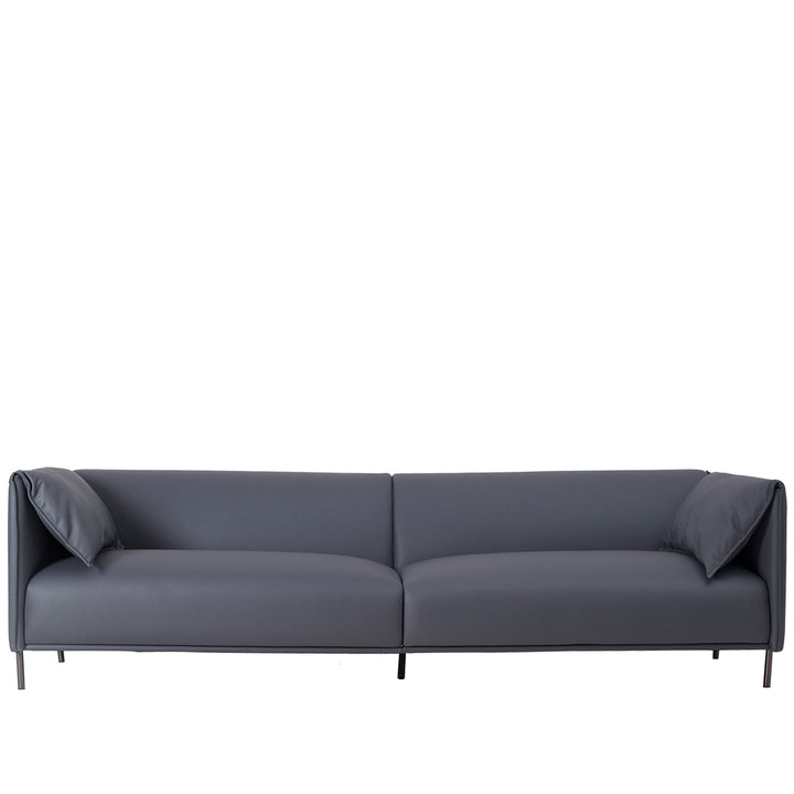 Modern Microfiber Leather 4 Seater Sofa BEAM White Background