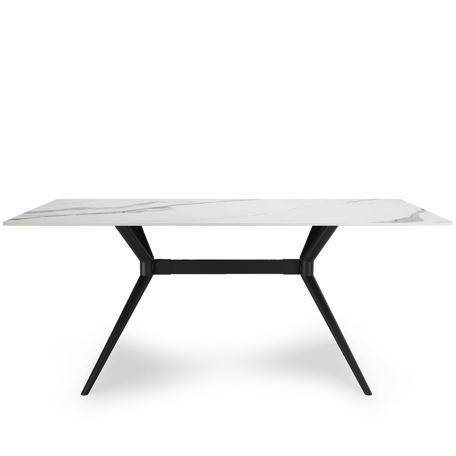 Modern Sintered Stone Dining Table SPIDER BLACK White Background