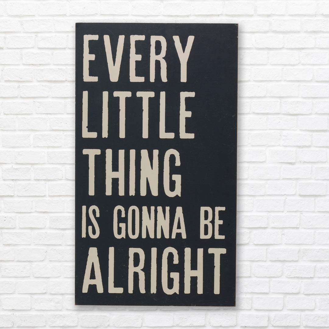"Every Little Thing is Gonna Be Alright" Wood Wall Art Primary Product