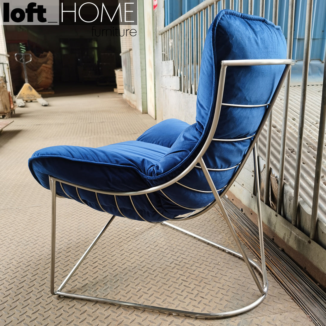 Scandinavian Fabric 1 Seater Sofa PLUTO In-context