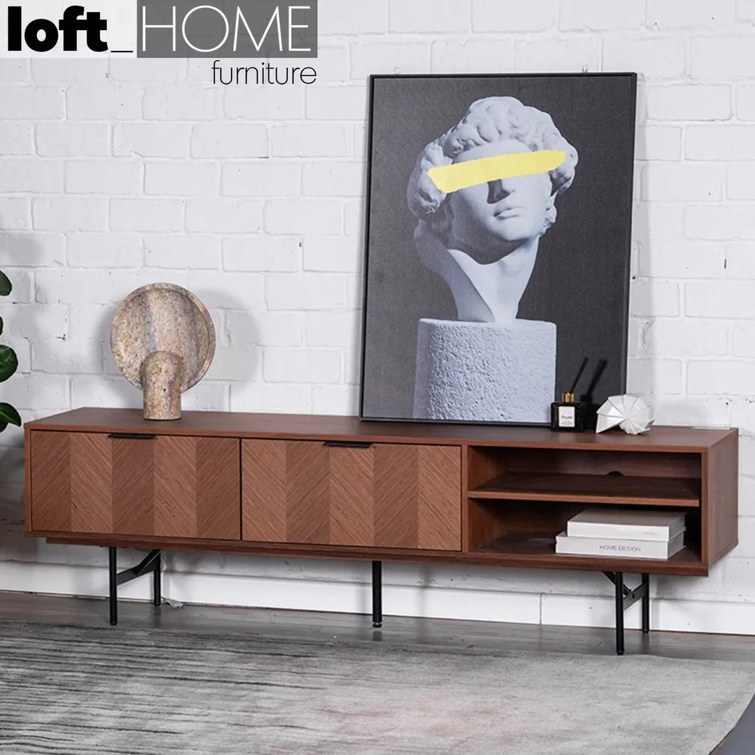 Tv console liam low color swatches.