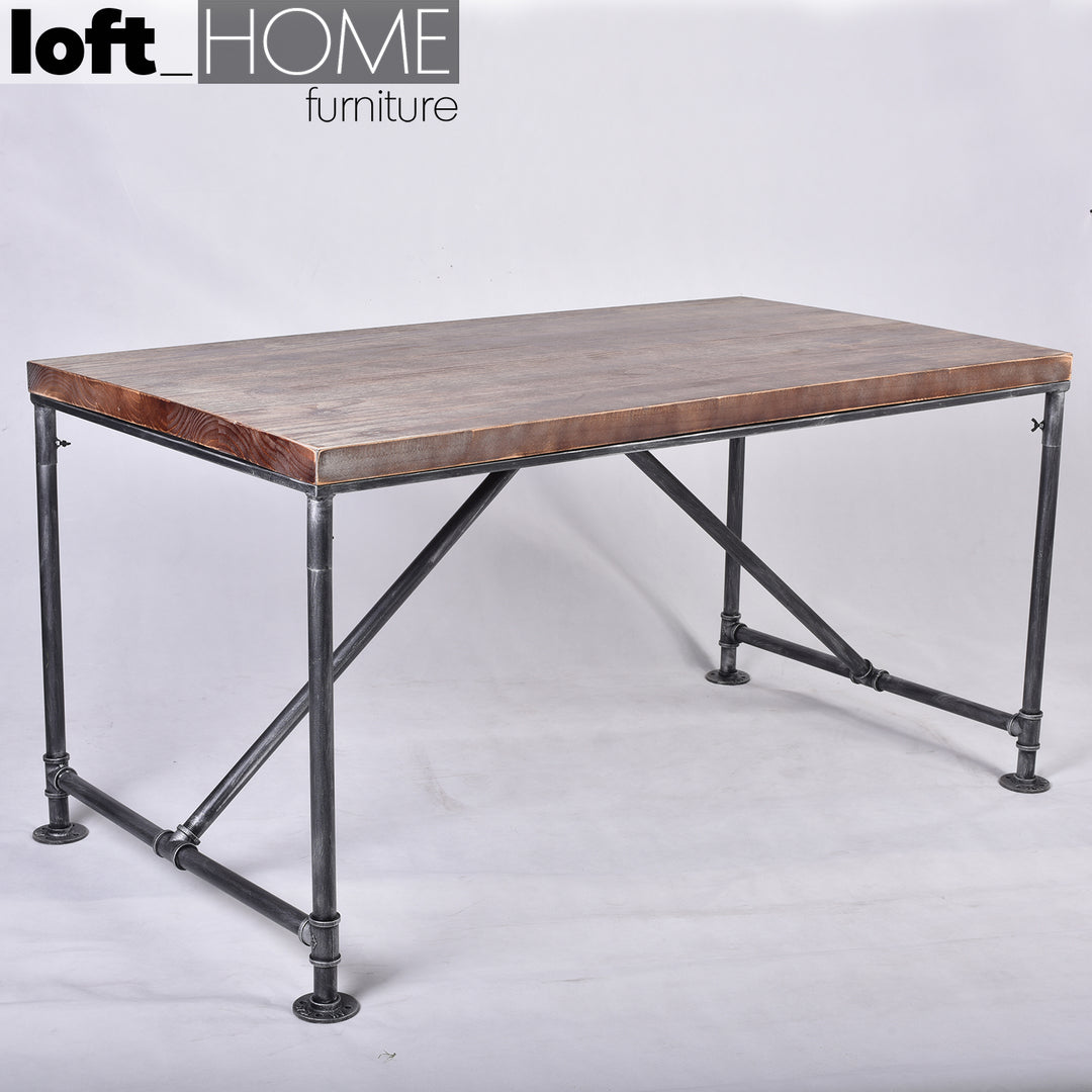 Industrial Wood Dining Table PIPE Color Swatch