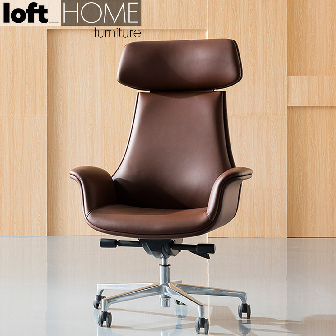 Modern Genuine Leather Office Chair CHRO Primary Product