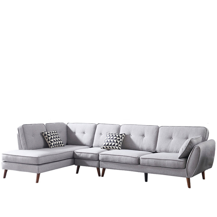 Modern Fabric 3+1+L Sectional Sofa HENRI In-context