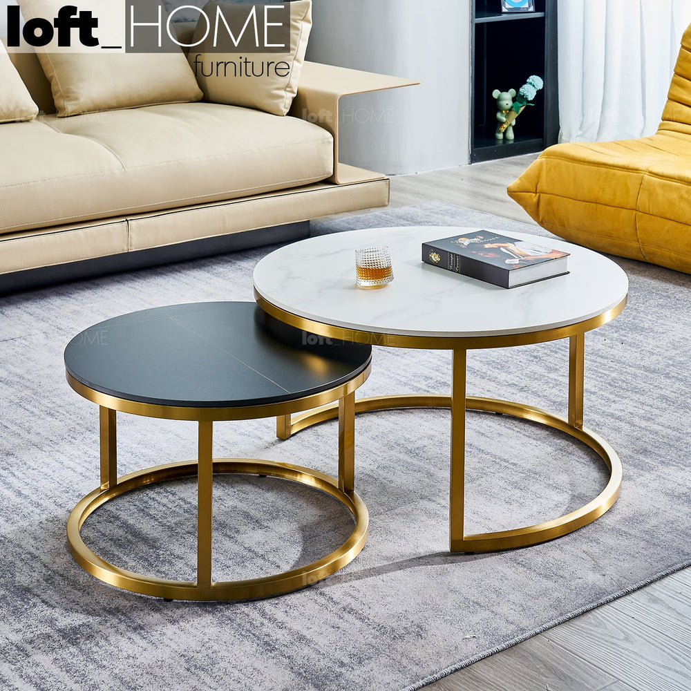 Modern Sintered Stone Coffee Table GOLD Primary Product