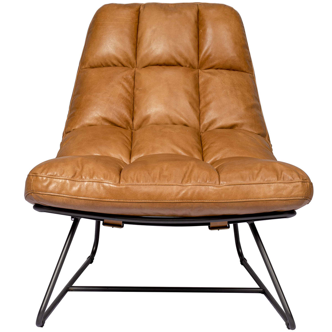 Vintage Genuine Leather 1 Seater Sofa SAND Layered