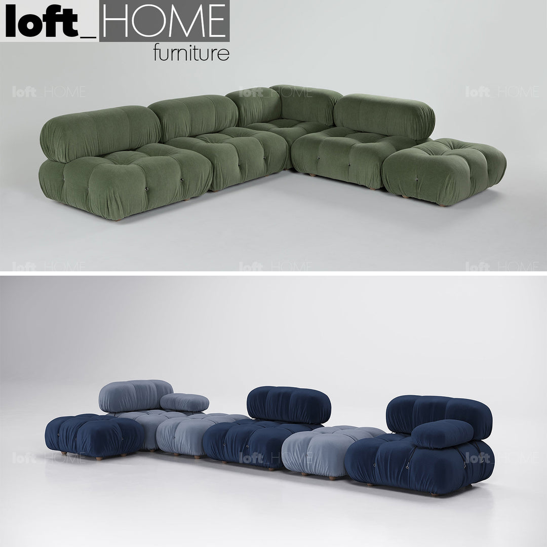 Contemporary Fabric 1 Seater Sofa CAMALEONDA In-context