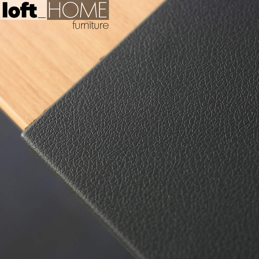 Modern Leather Smooth Desk Mat with Fixation Lip Life Style