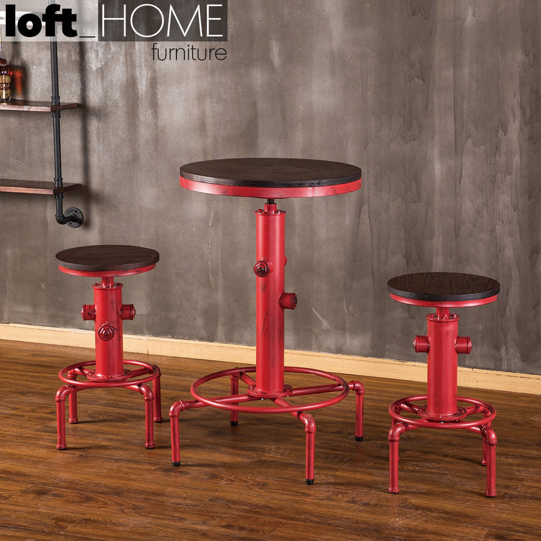 Industrial Elm Wood Bar Table HYDRANT Primary Product
