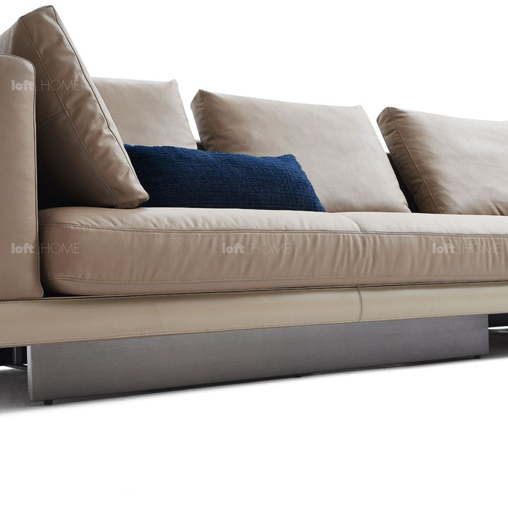 Minimalist Genuine Leather 4 Seater Sofa CONNERY Panoramic