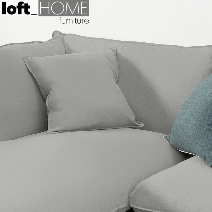 Modern Linen L Shape Sofa MALINI 3+L Conceptual