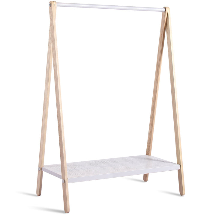 Scandinavian Wood Cloth Hanger Shelf TOJ Detail 15