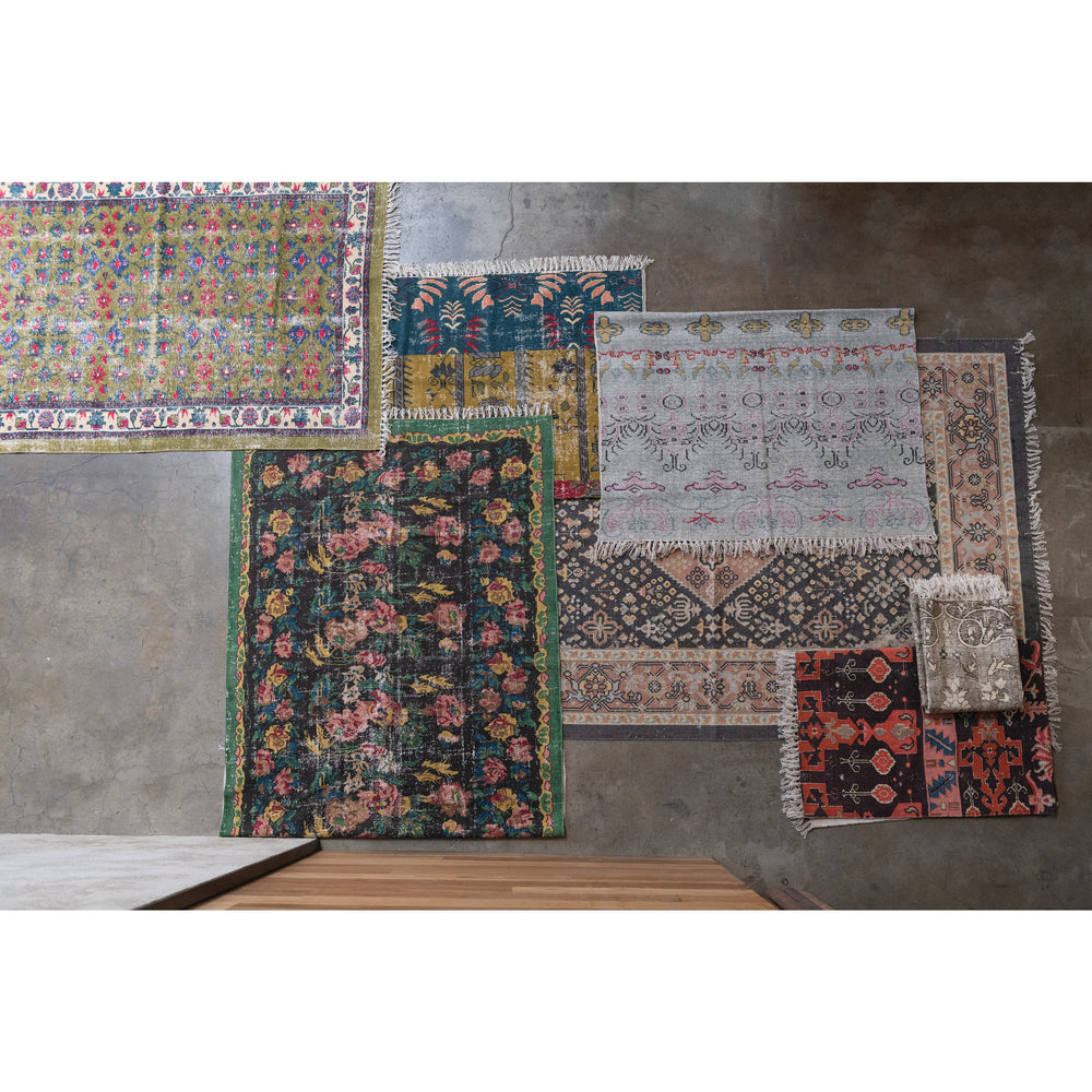 4' x 6' Woven Cotton Printed Rug Primary Product