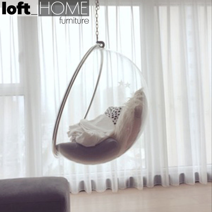 Contemporary Plastic Hanging Chair 1 Seater Sofa BUBBLE Life Style