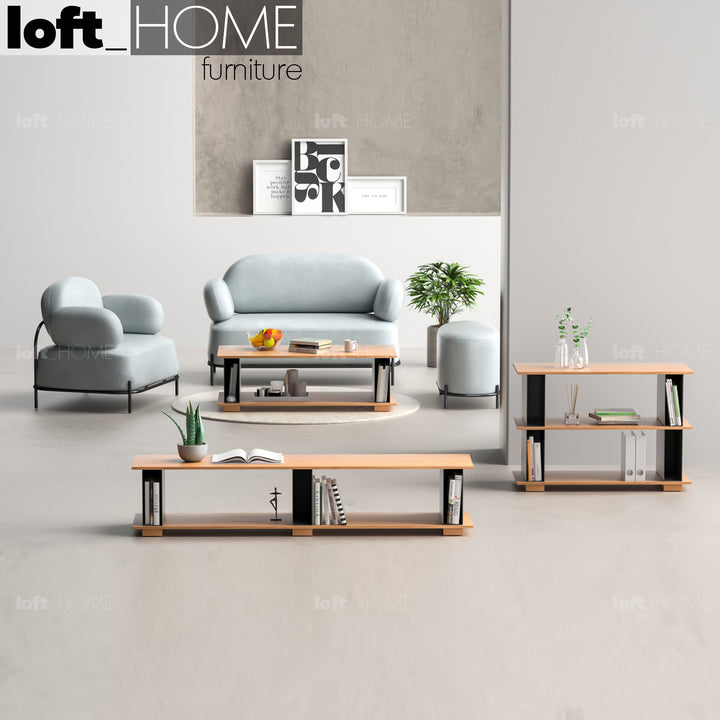 Modern Wood Side Table VALEEN Color Variant
