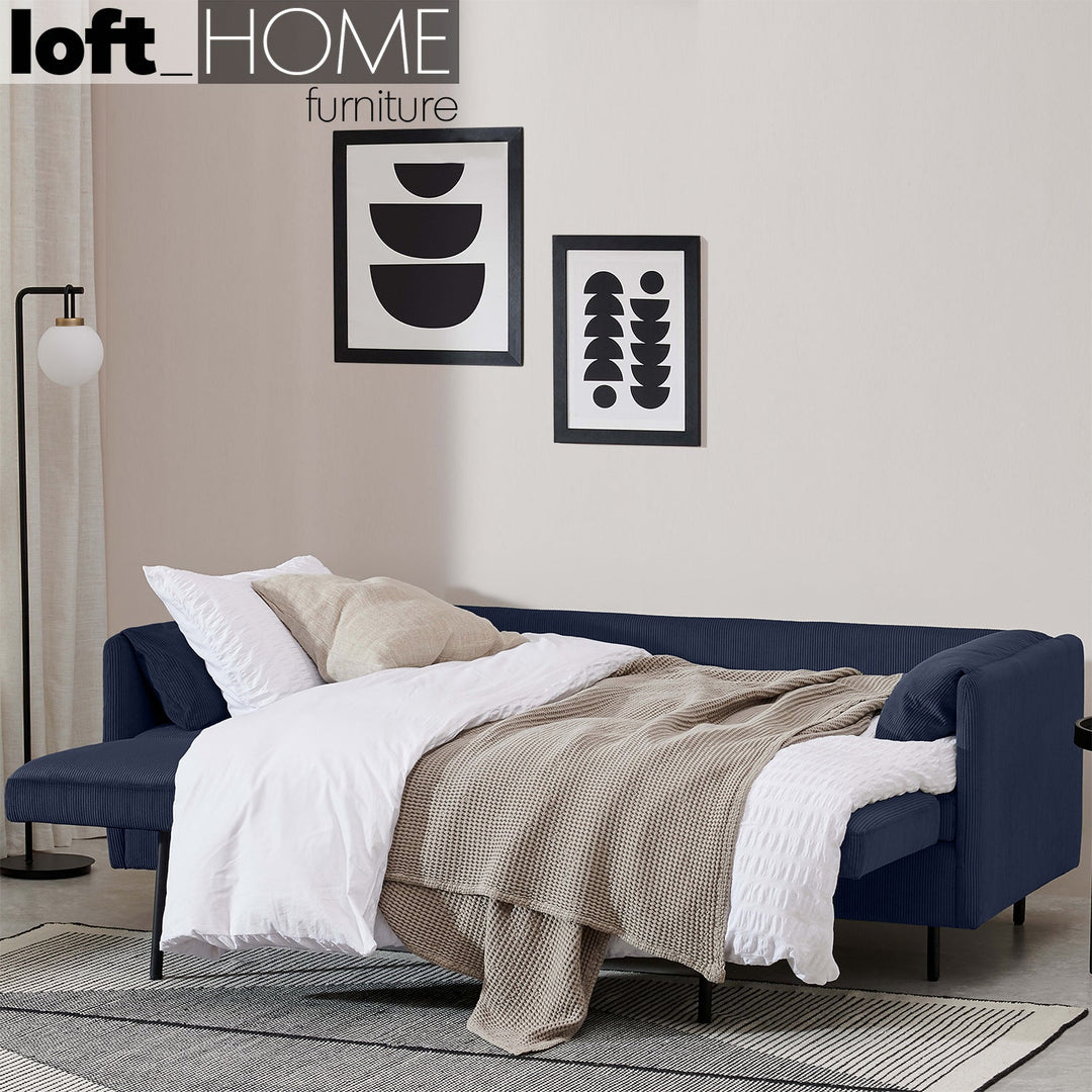Modern Velvet Sofa Bed HITOMI Layered