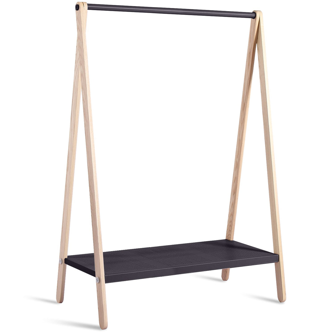 Scandinavian Wood Cloth Hanger Shelf TOJ Detail 1