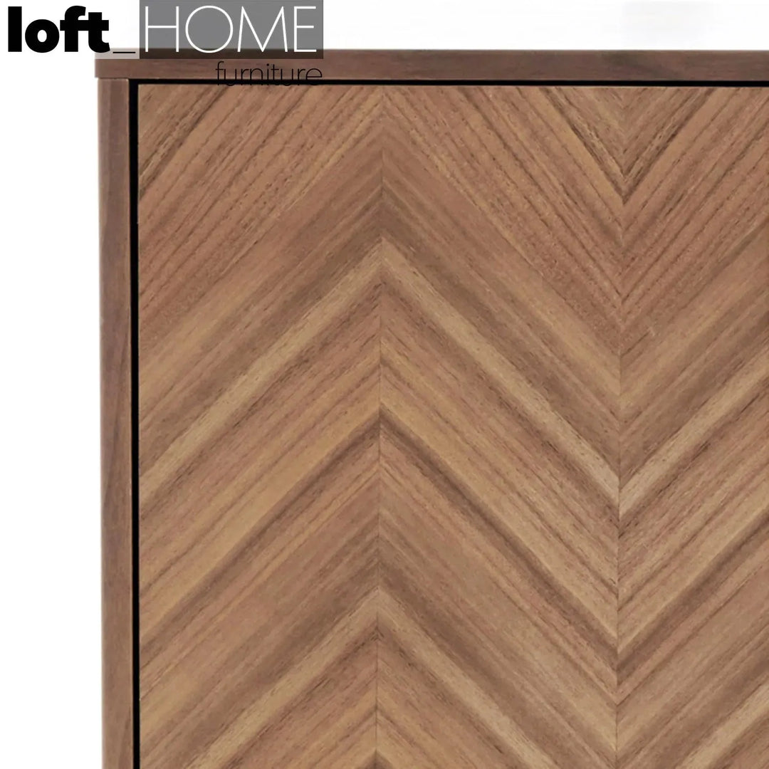 Tv console liam low in close up details.