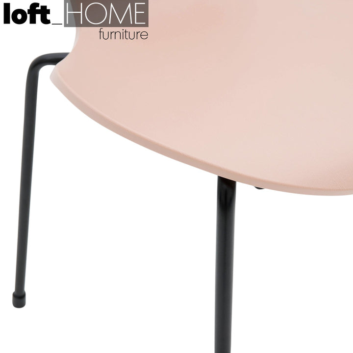 Scandinavian plastic dining chair ant detail 5.