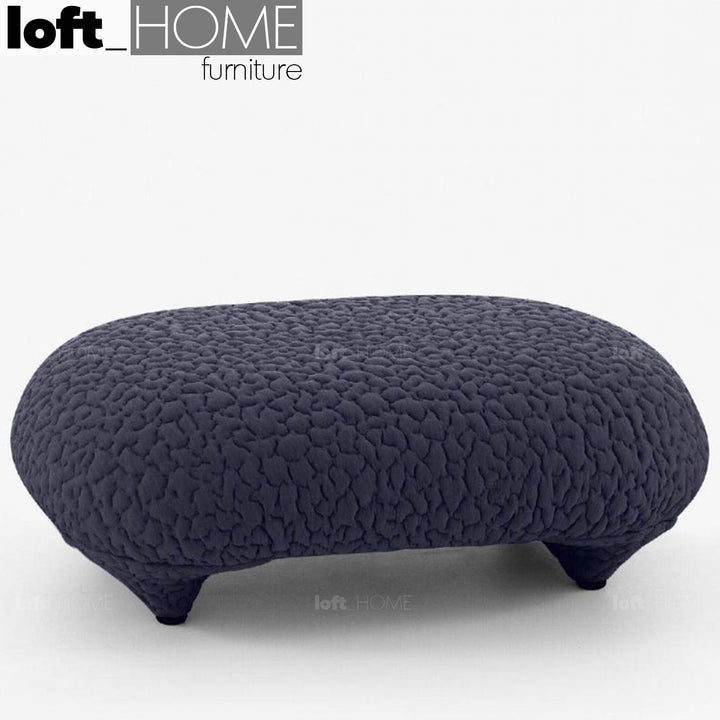 Contemporary Fabric Ottoman CONCH MOBY Panoramic