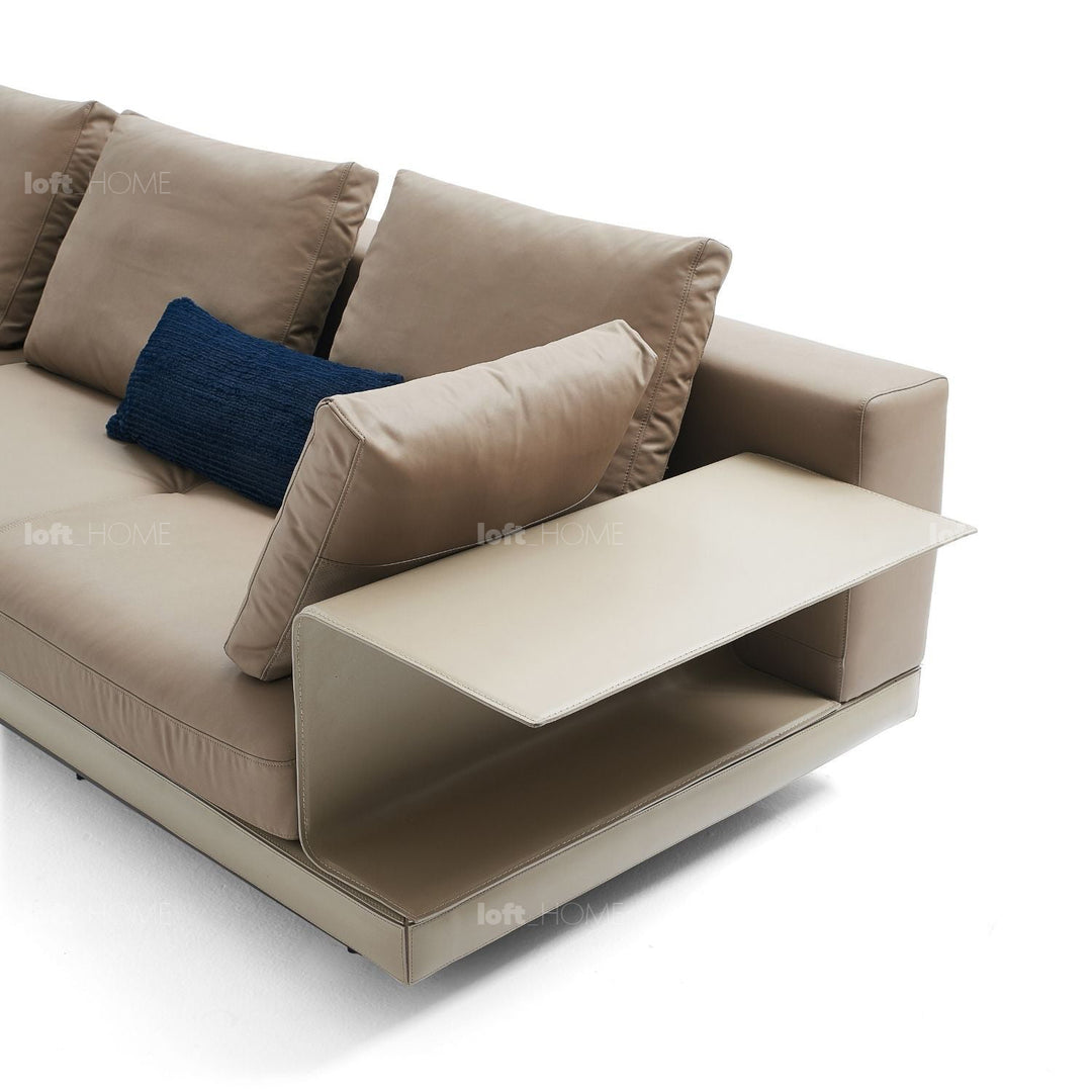 Minimalist Genuine Leather 4 Seater Sofa CONNERY Still Life