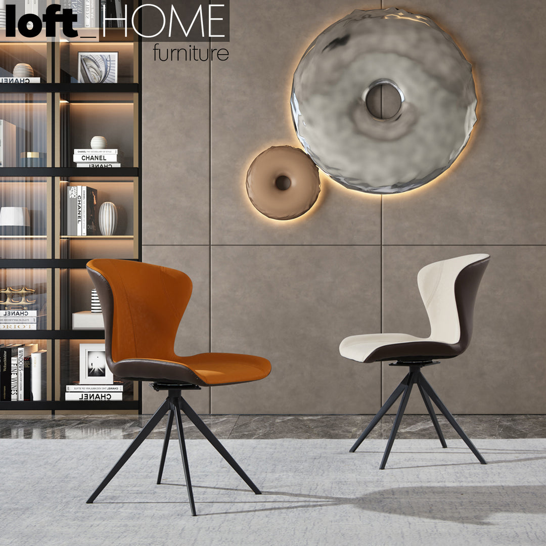 Modern PU Leather Dining Chair NIEVE Color Swatch