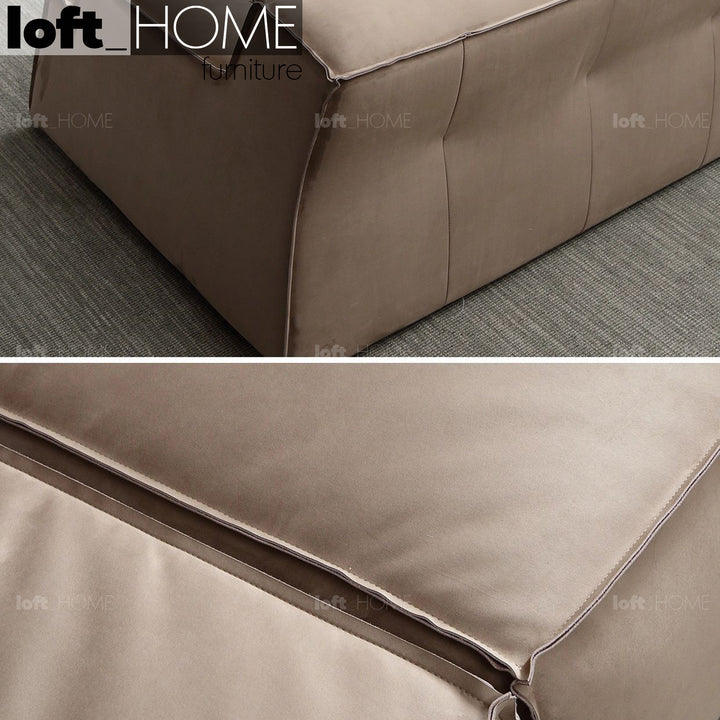 Minimalist Suede Fabric 3 Seater Sofa DAMASCO Detail