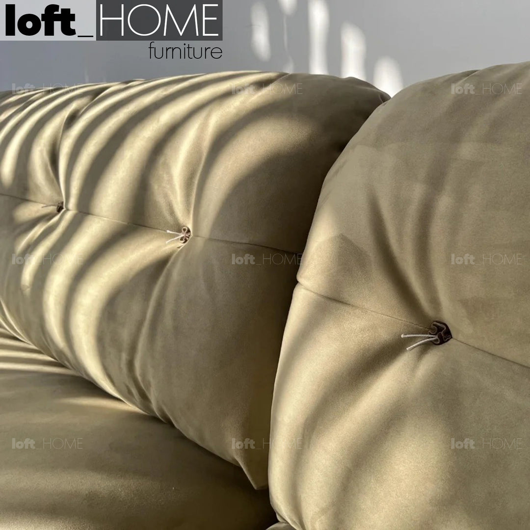 Minimalist Suede Fabric Sofa 4 Seater MILANO Environmental
