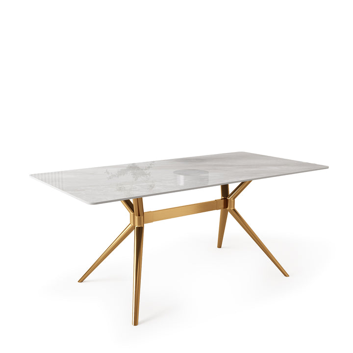 Modern Sintered Stone Dining Table SPIDER GOLD Situational