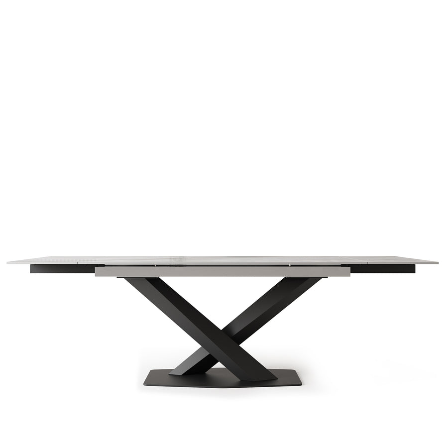 Modern Extendable Sintered Stone Dining Table STRATOS White Background