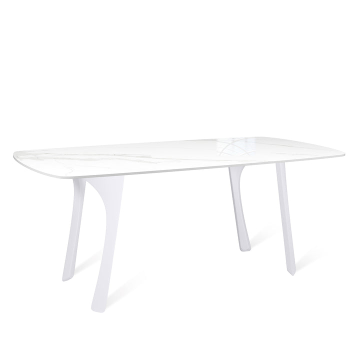 Modern Sintered Stone Dining Table FLY WHITE Conceptual