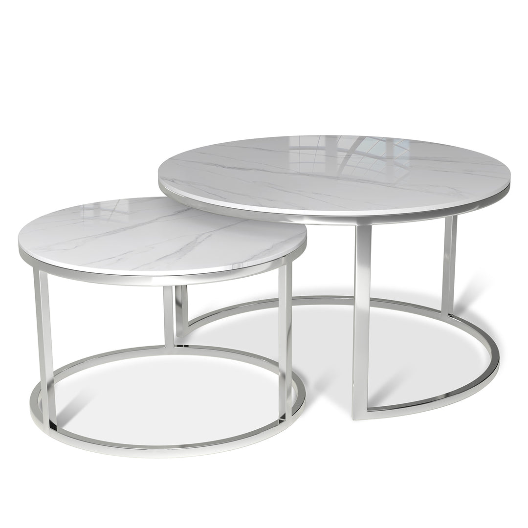 Modern Sintered Stone Coffee Table SILVER Conceptual