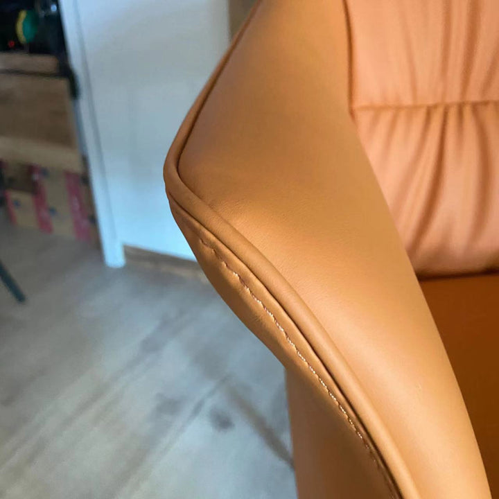 Modern Leather Dining Chair METAL MAN N8 Detail 1