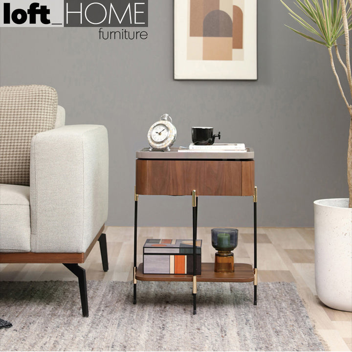 Modern Plywood Side Table SOFIA Life Style