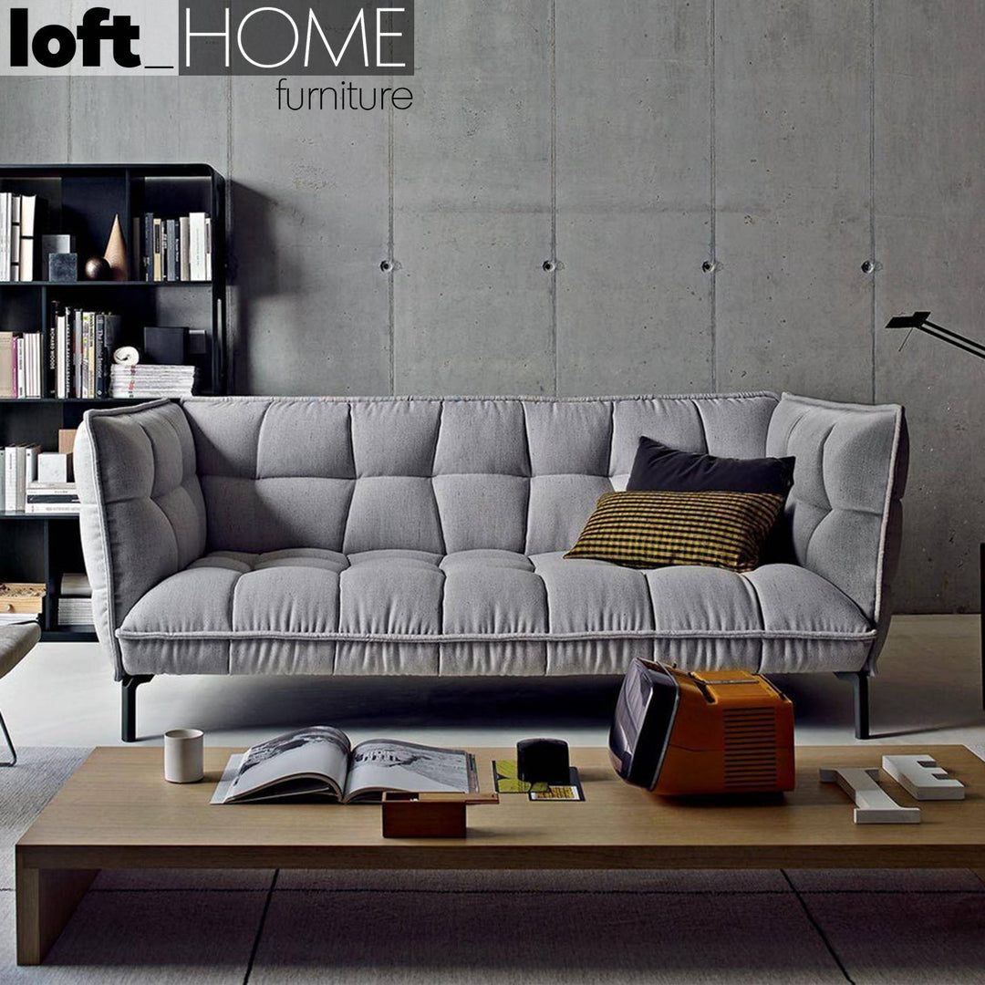 Modern Fabric 3 Seater Sofa HUSK Detail