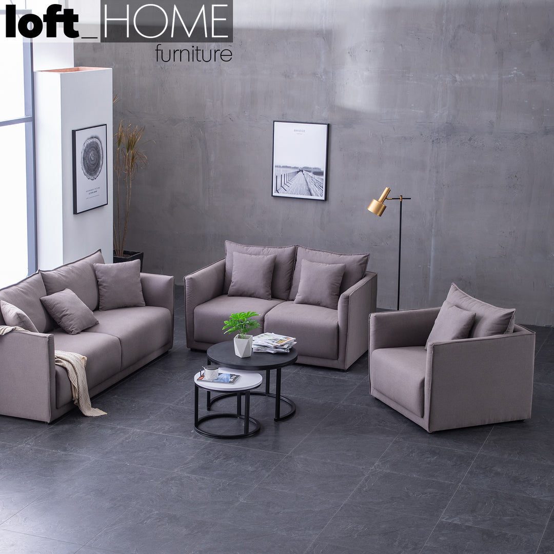 Modern Fabric 1 Seater Sofa ADAM Panoramic