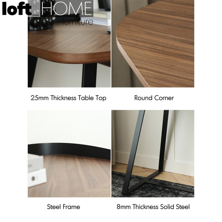 Modern Plywood Study Table DARIO Detail