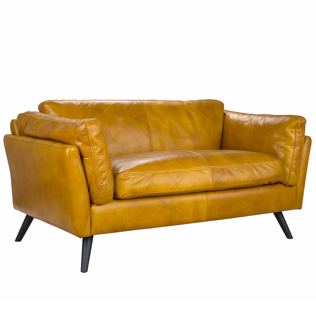 Vintage Genuine Leather 2 Seater Sofa MAGINA Detail 1