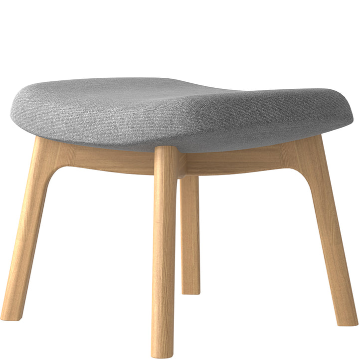 Minimalist Fabric Ottoman SYS In-context