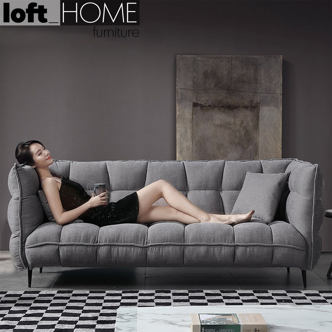 Modern Fabric 2 Seater Sofa HUSK Conceptual