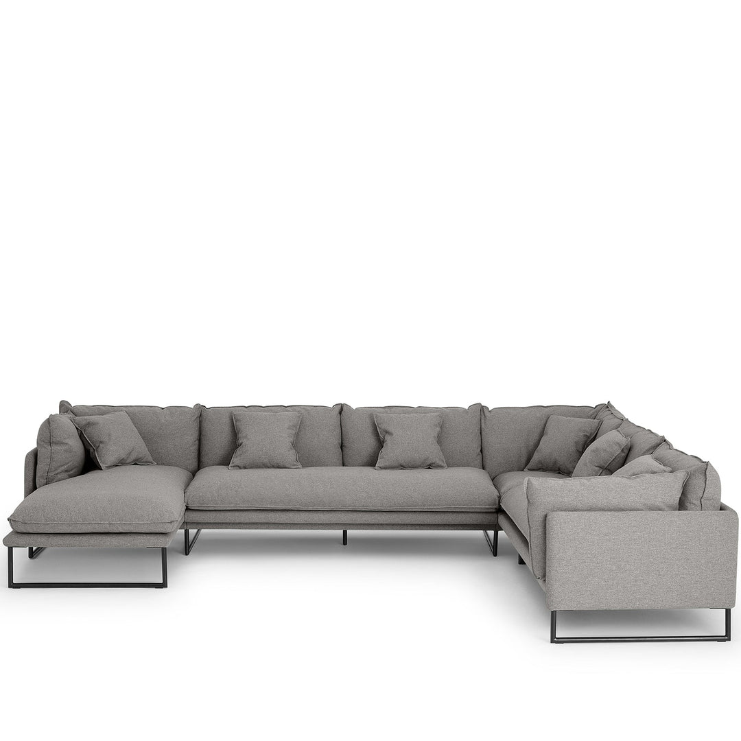 Modern Fabric L Shape Sofa MALINI 3+3+L Detail 7
