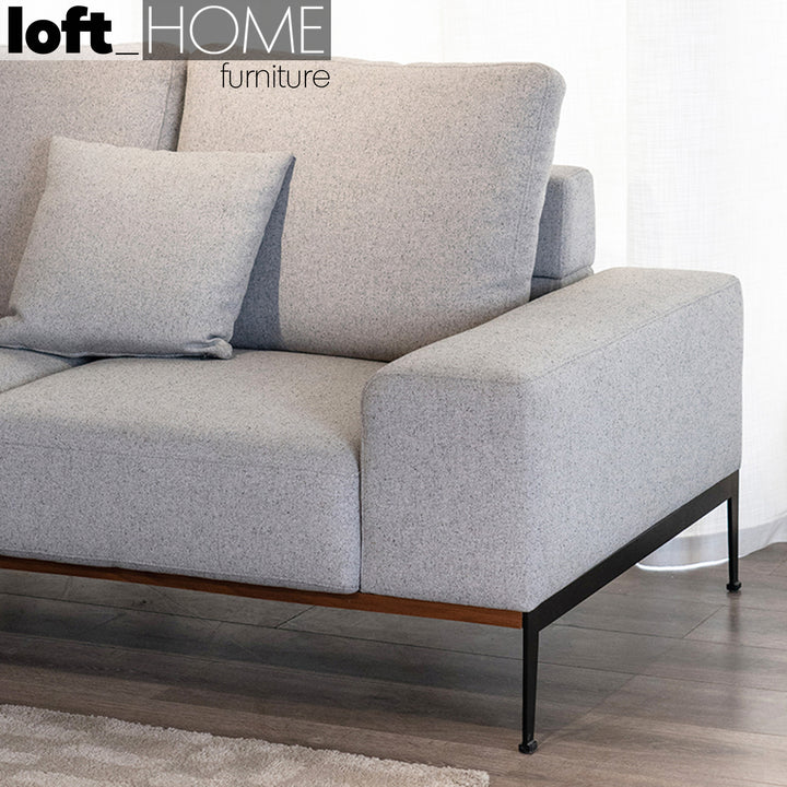 Modern Fabric 3 Seater Sofa HERRON Detail