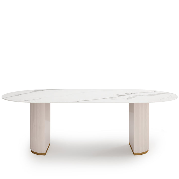 Modern Sintered Stone Dining Table TAMBO PRO White Background