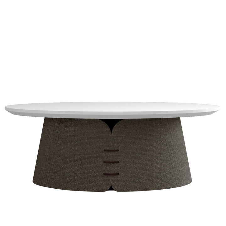 Minimalist Wood Coffee Table COLLAR Detail