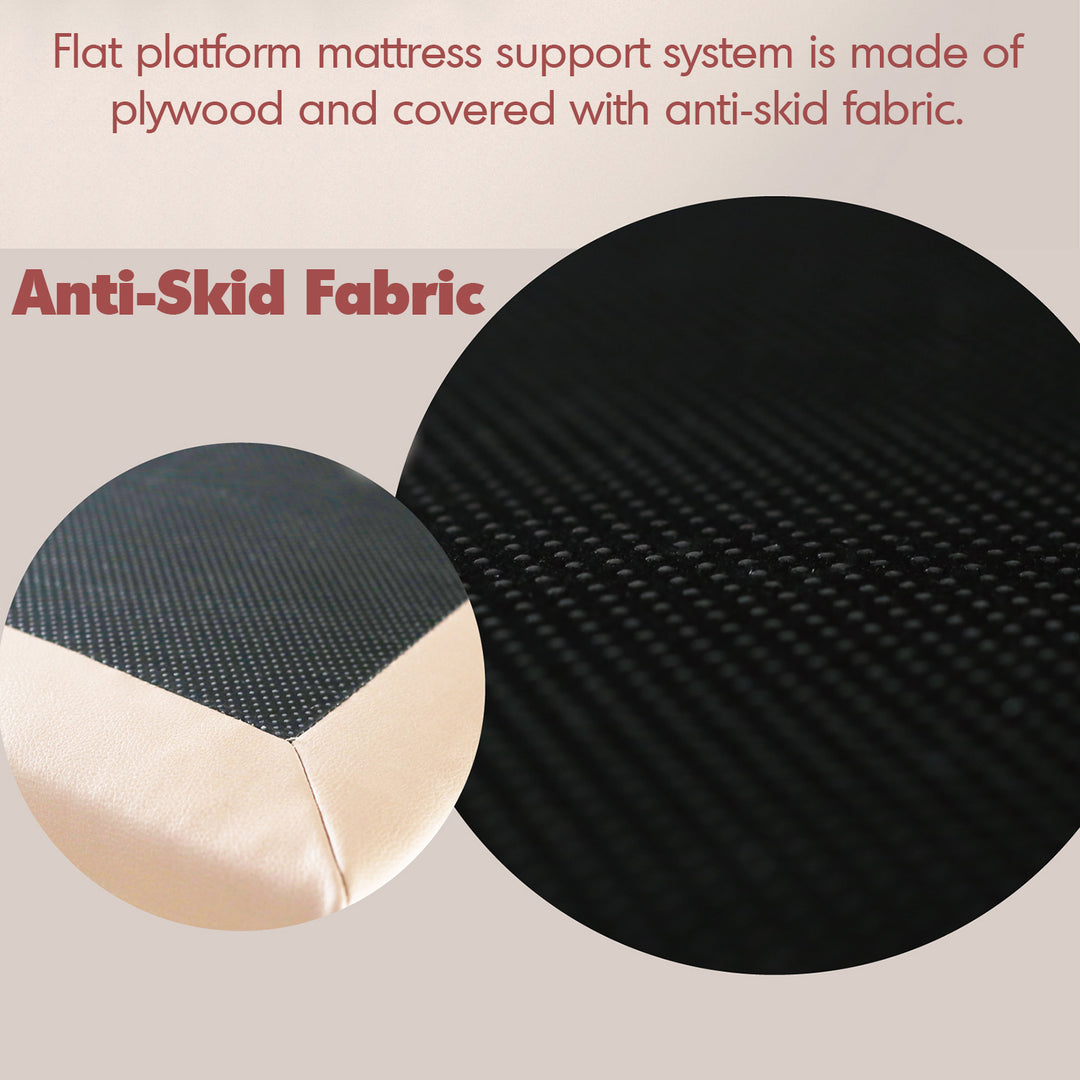 Modern Microfiber Leather Bed SKYE Close-up