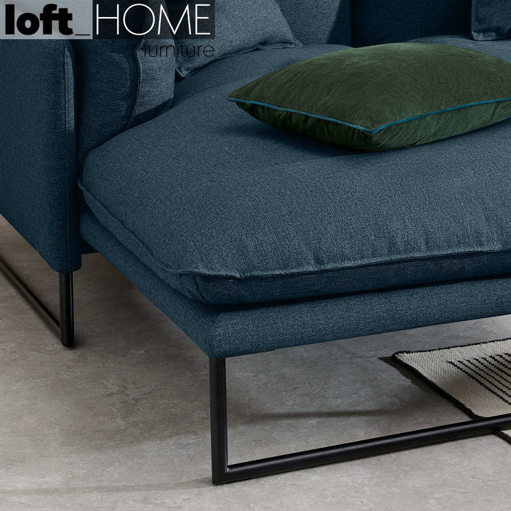 Modern Fabric L Shape Sofa MALINI 3+3+L Conceptual